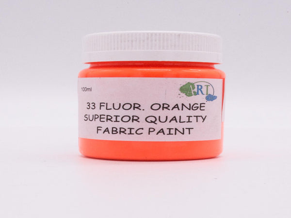 100Ml Fabric Paint  Flu.Orange