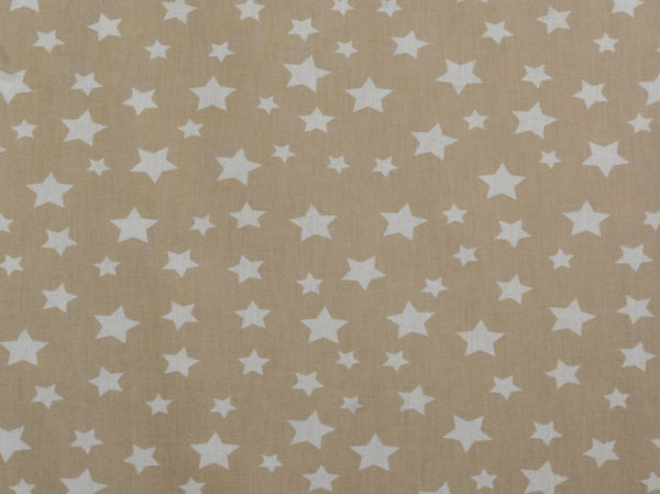 240cm White Stars Cotton Sheeting CU1189-3