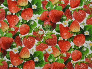 150cm Strawberry Curtaining CU1293-1