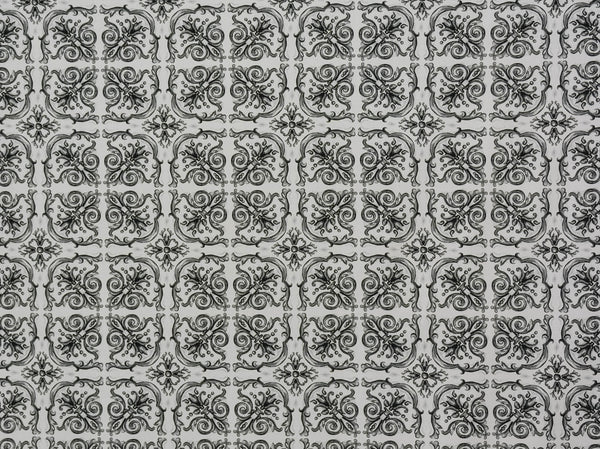 150cm Portuguese Tiles Curtaining CU1312-1