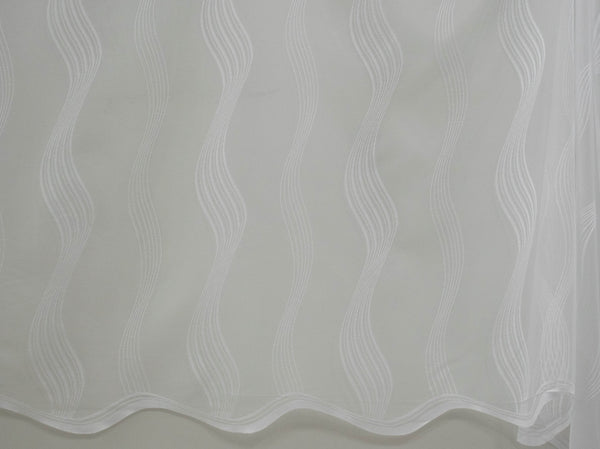 Jacquard Lace Curtain White LC117
