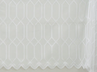 Jacquard Lace Curtain White LC121