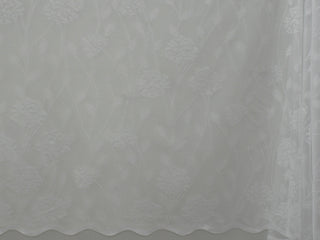Jacquard Lace Curtain White LC124