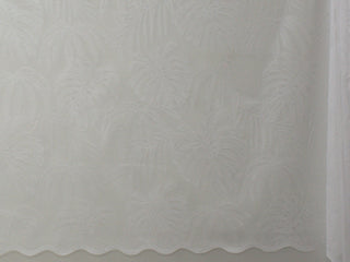 Jacquard Lace Curtain White LC125