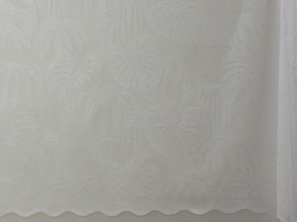 Jacquard Lace Curtain White LC125