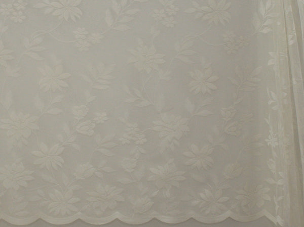 Jacquard Lace Curtain Cream LC128
