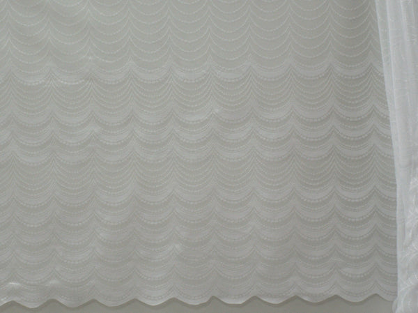 Jacquard Lace Curtain White LC130