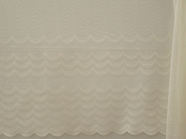 Jacquard Lace Curtain Cream LC130