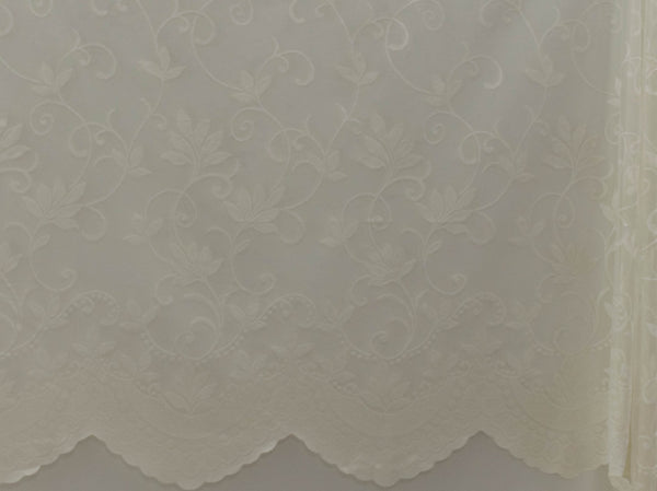 Jacquard Lace Curtain Cream LC131