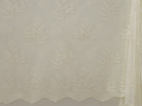 Jacquard Lace Curtain Cream LC132