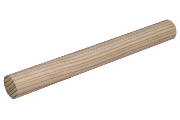 34Mm 1.5M Wooden Pole Natural