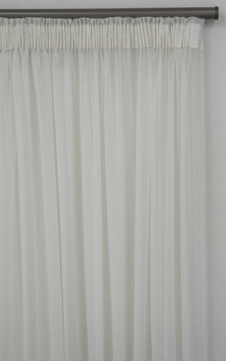 500X250cm Plain Voile Curtain Cream